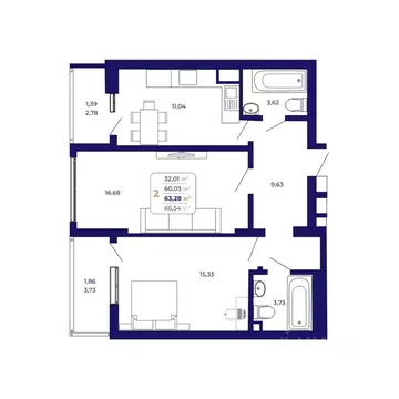 2-к кв. Башкортостан, Уфа Затон-Восточный жилрайон, Паруса жилой ...