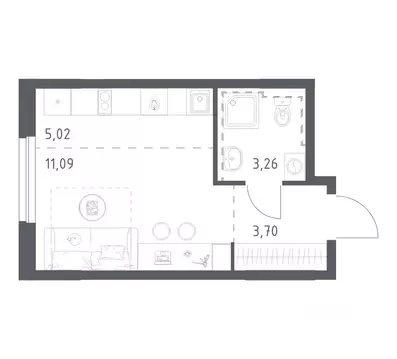 Студия Башкортостан, Уфа Дема жилрайон, Новая Дема жилой комплекс, ...