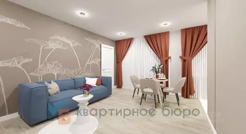 2-к кв. Омская область, Омск ул. Рождественского, 3А (48.0 м)