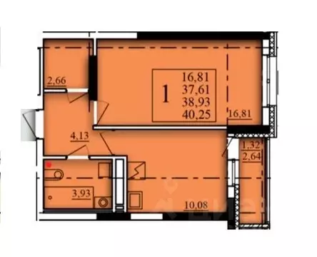 1-к кв. Башкортостан, Уфа Затон-Восточный жилрайон, Паруса жилой ...