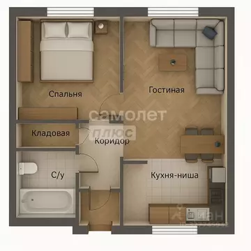 1-к кв. Челябинская область, Челябинск ул. Труда, 187 (52.51 м)