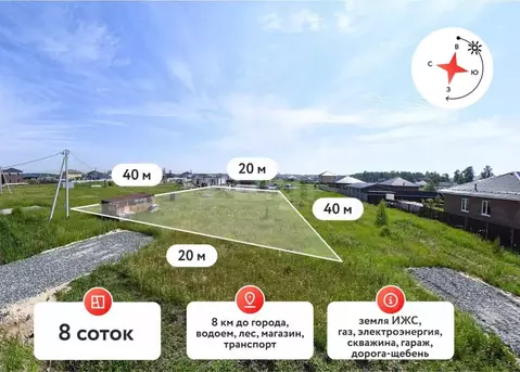 Участок в Тюменская область, Тюменский муниципальный округ, д. ...