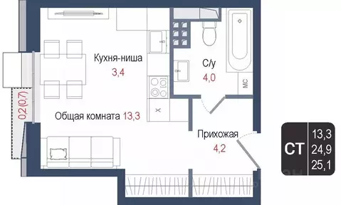 Студия Московская область, Королев Первомайский мкр, Старые Горки дп,  ...