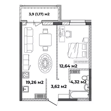 1-к кв. Ярославская область, Ярославль ул. Старая Костромская, 4 ...