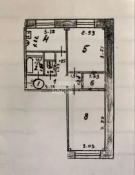 2-к кв. Марий Эл, Йошкар-Ола ул. Карла Маркса, 116 (43.0 м)