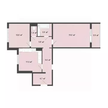 2-к кв. Омская область, Омск Заозерный мкр, ул. Сергея Тюленина, 4 ...