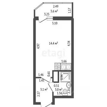 Студия Ленинградская область, Мурино Всеволожский район, бул. ...