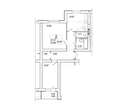 2-к кв. Ленинградская область, Коммунар г. Гатчинский муниципальный ...