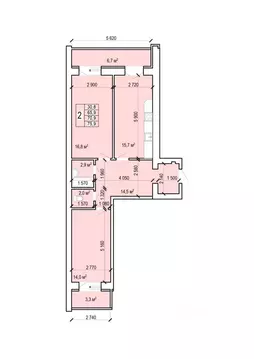 2-к кв. Саратовская область, Энгельс Новобазарная ул., 4 (75.9 м)