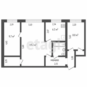 3-комнатная квартира: Петропавловск-Камчатский, Солнечная улица, 19В ...