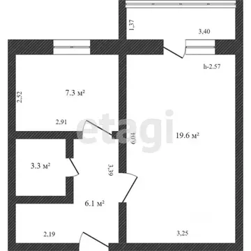 1-к кв. Амурская область, Благовещенский район, с. Чигири ул. ...