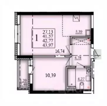 1-к кв. Башкортостан, Уфа Затон-Восточный жилрайон, Паруса жилой ...