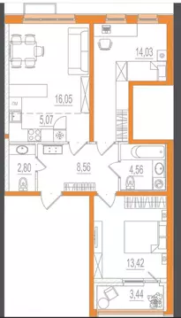 3-к кв. Сахалинская область, Южно-Сахалинск ул. Алексея Максимовича ...