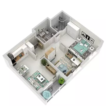 3-комнатная квартира: Ижевск, Воткинское шоссе, 83к1 (56.2 м)