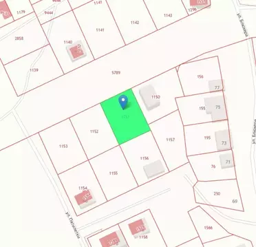 Участок в Свердловская область, Полевской ул. Блюхера, 77 (12.1 сот.)