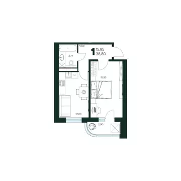 1-к кв. Московская область, Химки Сходня мкр, Первомайская ул., ...