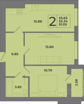 2-к кв. Калининградская область, Калининград Коммунистическая ул. ...