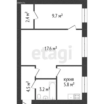 2-комнатная квартира: Златоуст, проспект имени Ю.А. Гагарина, 1-я ...