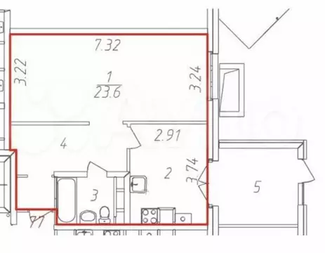2-комнатная квартира: Ярославль, улица Свердлова, 74 (59 м)