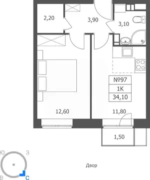 1-к кв. Ярославская область, Ярославль ул. Большая Октябрьская, 85 ...