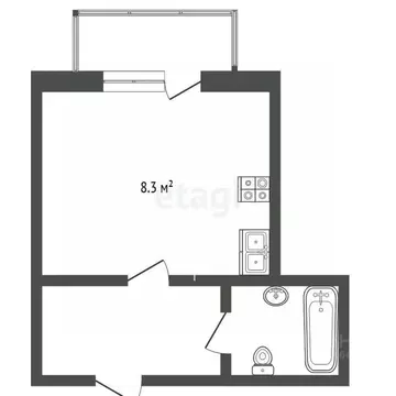 1-к кв. Томская область, Томск ул. 5-я Заречная, 25 (39.2 м)