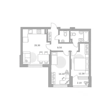 2-к кв. Башкортостан, Уфа Зеленая Роща жилрайон, Лесная Симфония жилой ...