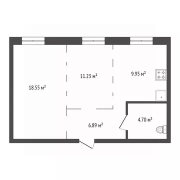 2-к кв. Красноярский край, Красноярск Соколовская ул., 20Д (54.1 м)