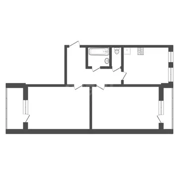2-комнатная квартира: Тверь, Ореховая улица, 2 (65.8 м)