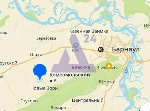 Участок в Алтайский край, Павловский район, пос. Комсомольский ул. ...