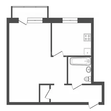 1-к кв. Красноярский край, Красноярск ул. Кирова, 10 (31.6 м)