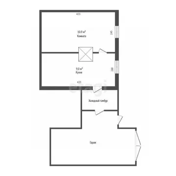 1-к кв. Тюменская область, Тюмень ул. Декабристов, 118 (19.6 м)