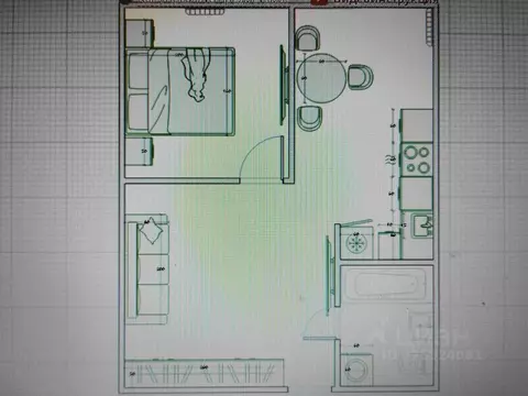 1-к кв. Омская область, Омск ул. Перелета, 25 (41.0 м)