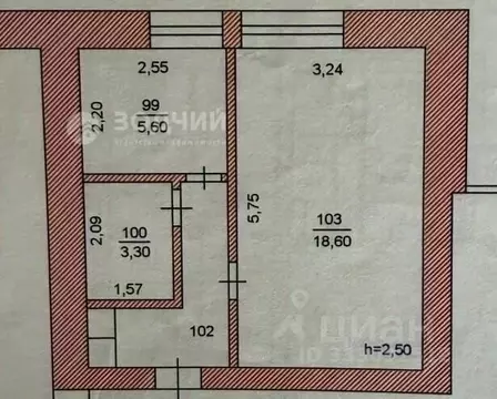 1-к кв. Чувашия, Чебоксары просп. Мира, 82 (32.3 м)