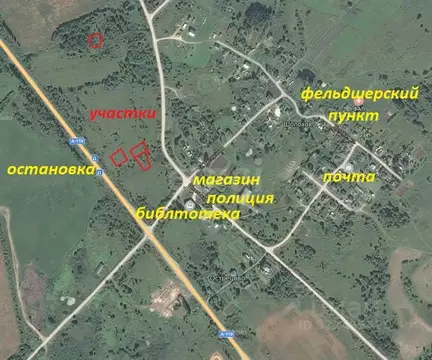 Участок в Вологодская область, д. Шолохово  (15.0 сот.)