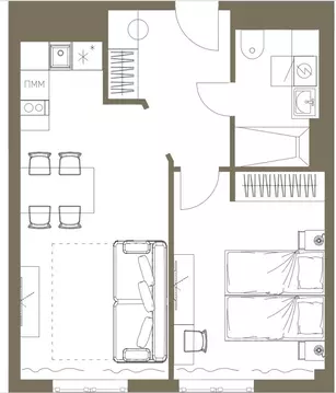 1-к кв. Санкт-Петербург 17-я Васильевского острова линия, 52к1 (41.4 ...
