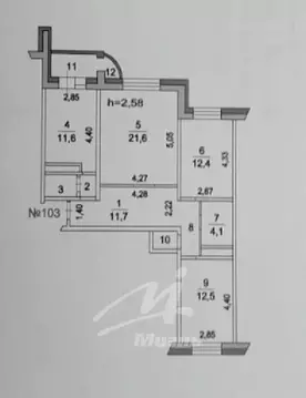 Продается 3-комнатная квартира