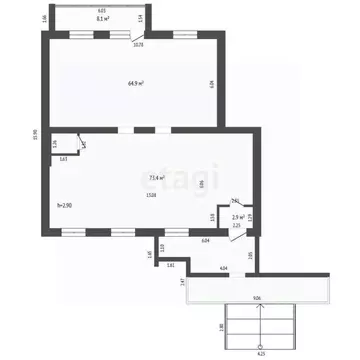 Торговая площадь в Тюменская область, Тюмень ул. Московский Тракт, ...