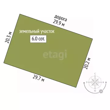 Участок в Крым, Симферопольский район, с. Мирное  (6.0 сот.)