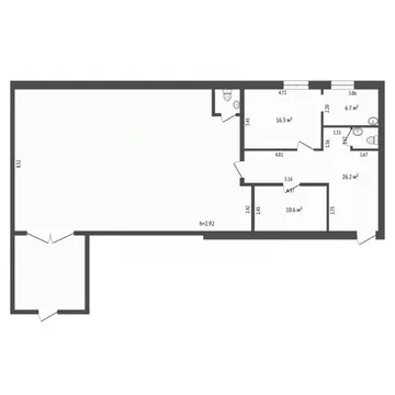 Помещение свободного назначения в Тюменская область, Тюмень ул. ...