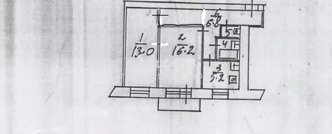 2-к кв. Московская область, Люберцы пос. Калинина, 93 (47.5 м)