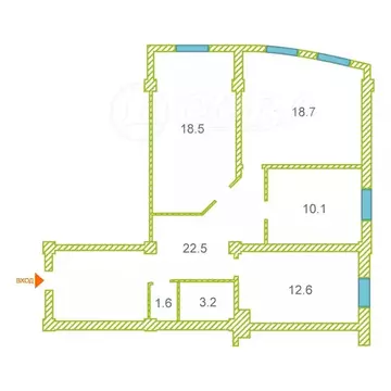 2-к кв. Дагестан, Махачкала Газопроводная ул., 5к2 (92.0 м)