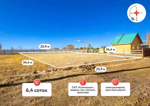 Участок в Тюменская область, Тюменский муниципальный округ, Солнышко ...