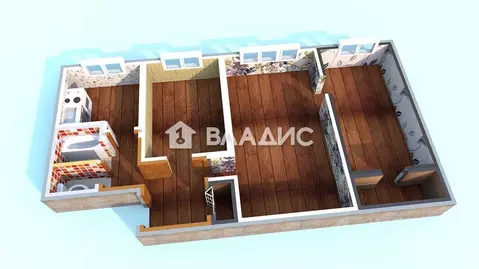 3-к кв. Иркутская область, Ангарск 12-й мкр, 10 (55.3 м)