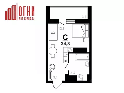 Студия Нижегородская область, Нижний Новгород Коломенская ул., 8к4 ...