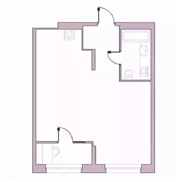 1-к кв. Пензенская область, Пенза Революционная ул., 34 (48.8 м)