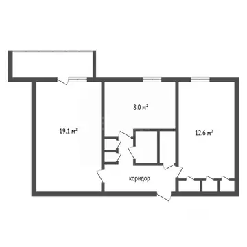 2-к кв. Воронежская область, Воронеж Южно-Моравская ул., 50/4 (52.4 м)