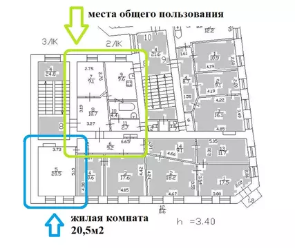 Комната Санкт-Петербург 7-я Советская ул., 30 (20.5 м)