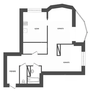 2-к кв. Воронежская область, Воронеж Краснознаменная ул., 57/3 (65.0 ...