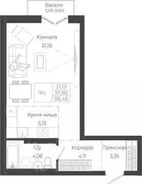 Студия Алтай, Майминский район, с. Майма ул. Энергетиков (38.46 м)