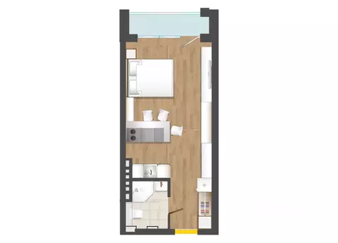 1-к кв. Калининградская область, Пионерский Советский пер., 1 (32.38 ...